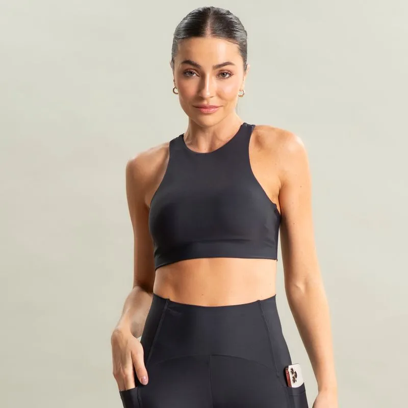 Top Nadador Elite Vivame Preto/P