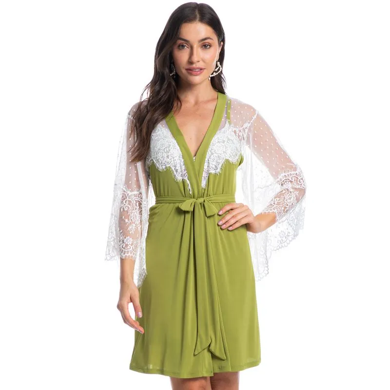Robe Curto Feminino Maya Verde/TU