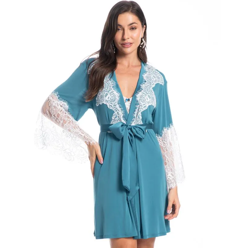 Robe Curto Feminino Ayla Azul-2/01