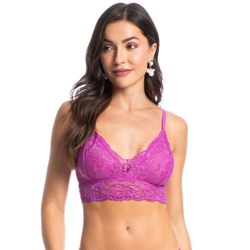 Top Em Renda Manu Colors Rosa/48
