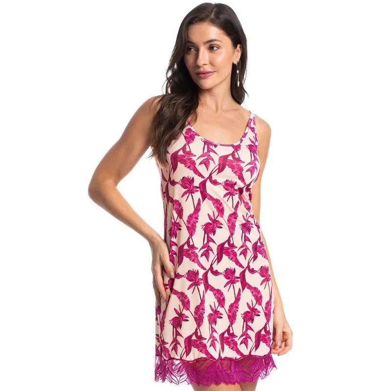 Camisão Feminino Curto Júlia Rosa/G