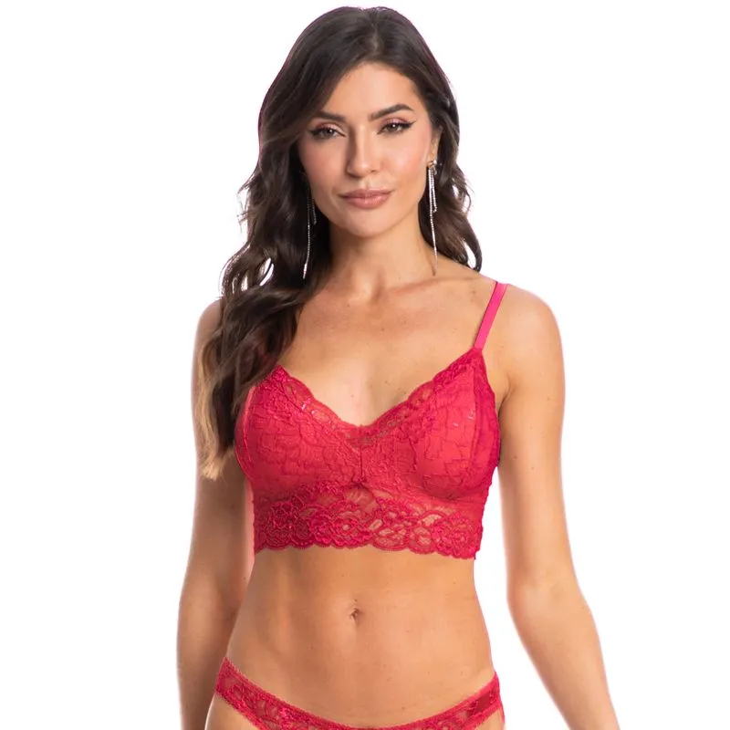 Top Em Renda Manu Vermelho/44