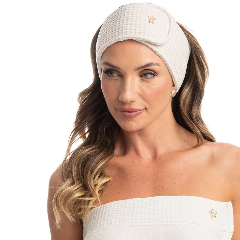 Faixa De Cabelo Piquet Branco/TU