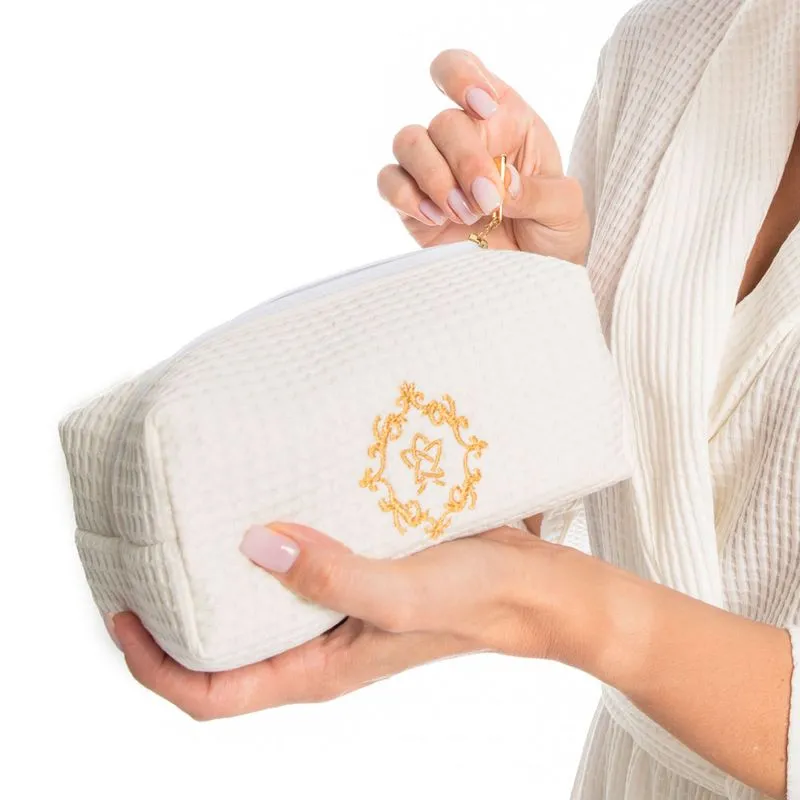 Conjunto Necessaire Piquet Branco/TU