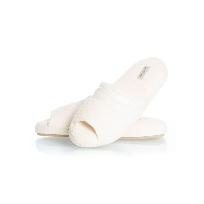 Chinelo Aberto Liss Piquet Branco/40
