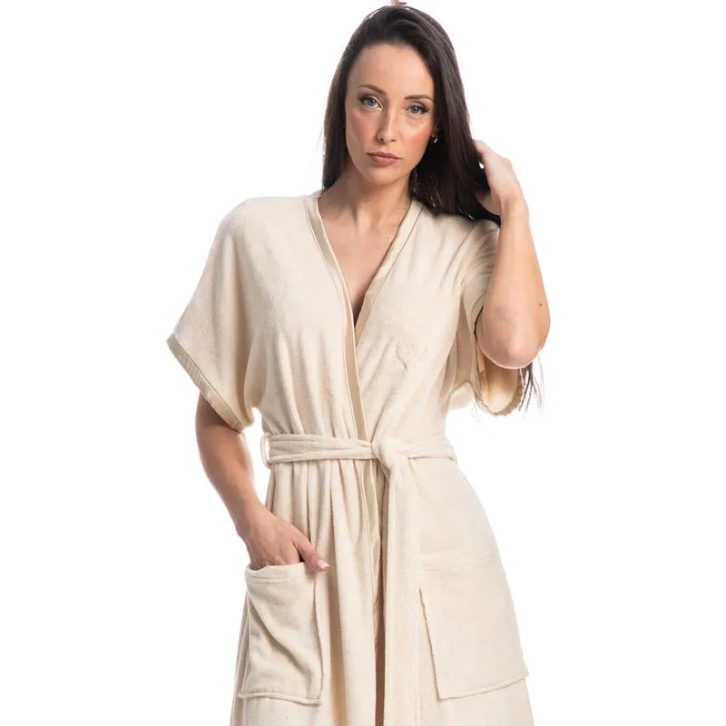 Robe Curto Com Bolso Olívia Branco/M