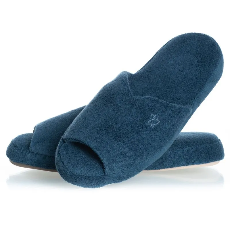 Chinelo Em Atoalhado Dani Aberto Colors Azul Marinho/36