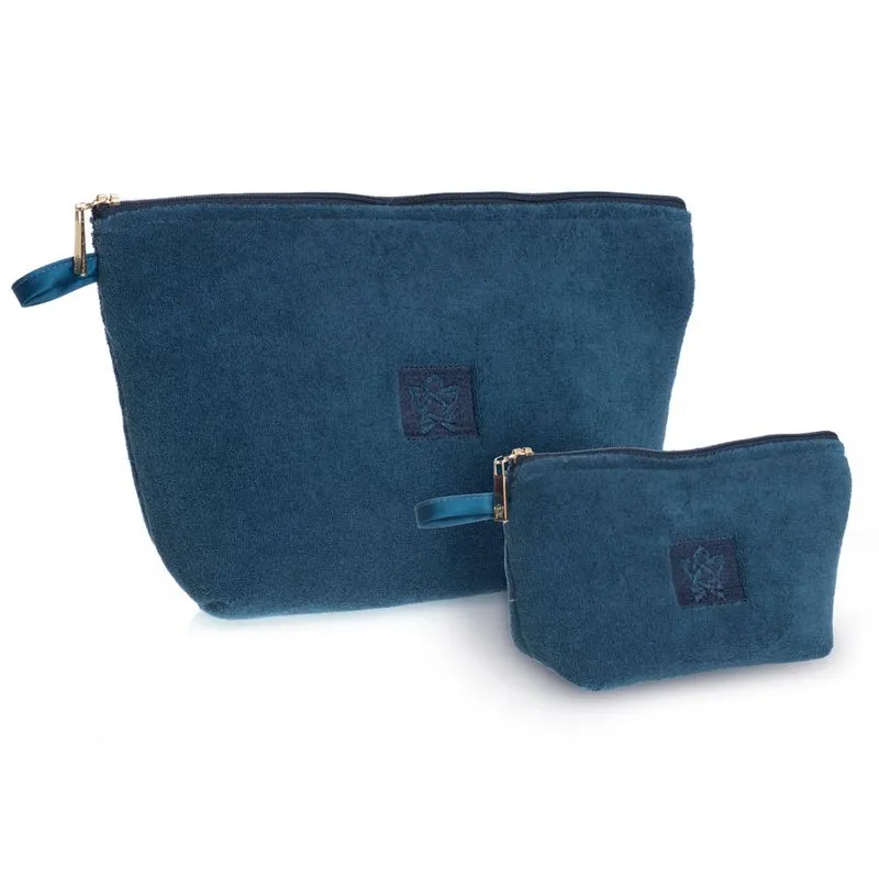 Conjunto Necessaire Em Atoalhado Rafa Azul Marinho/TU