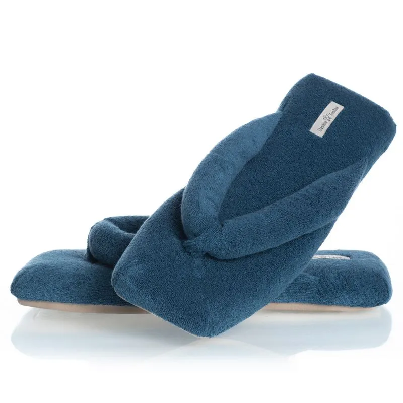 Chinelo Em Atoalhado Dedo Lui Colors Azul Marinho/36