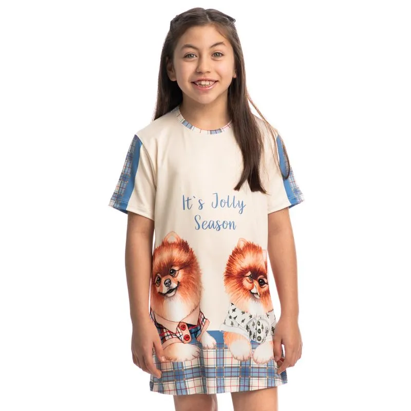 Camisao Jolly Infantil Azul-2/04