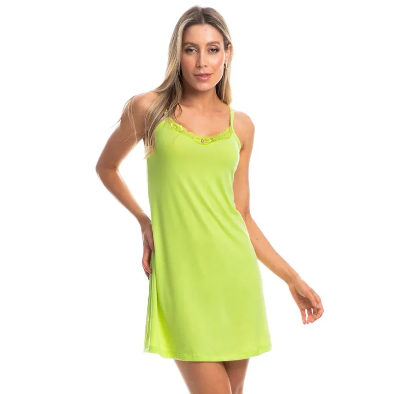 Camisola Com Renda Ellen Verde/M