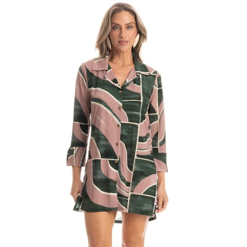 Camisa Feminina Abotoada Lagos Verde/P