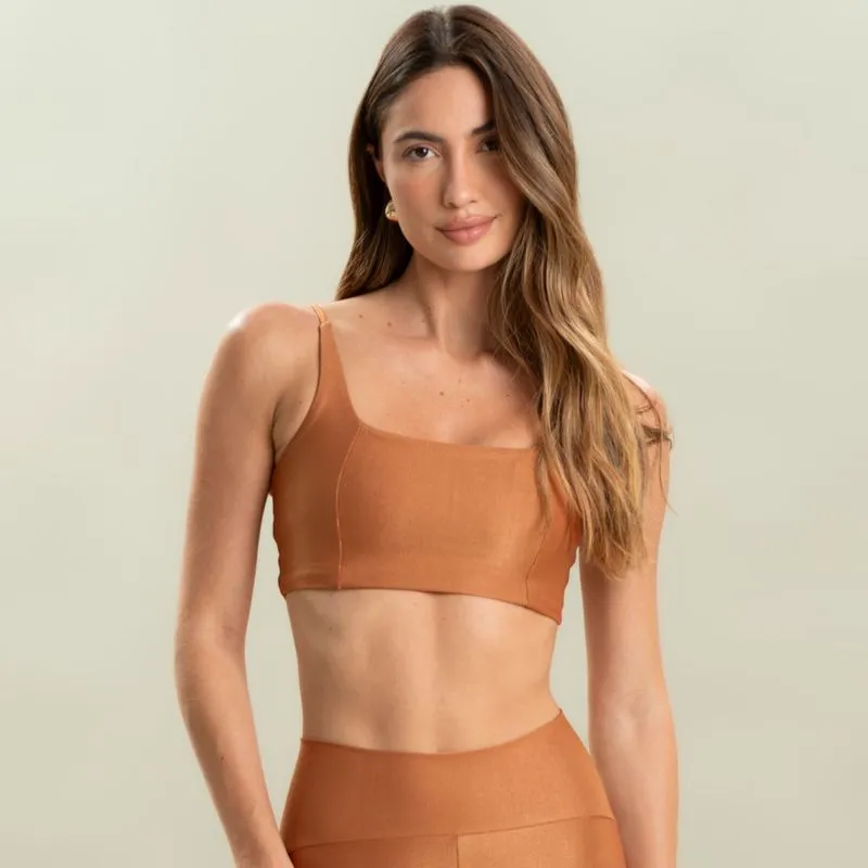 Top Square Slim Glow Color Vivame Bege/G