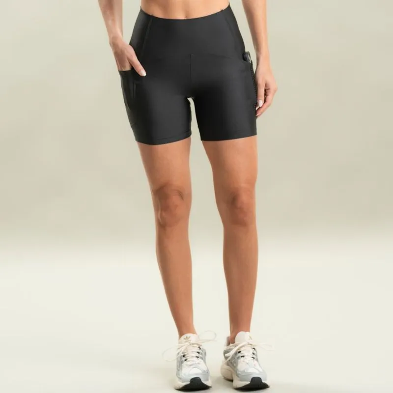 Shorts Médio Slim Shape Com 3 Bolsos Elite Vivame Preto/P
