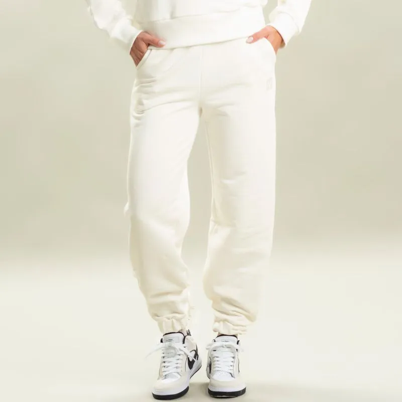 Calça Jogger Em Moletom Poliamida Com Bolso Easy Vivame Branco/G