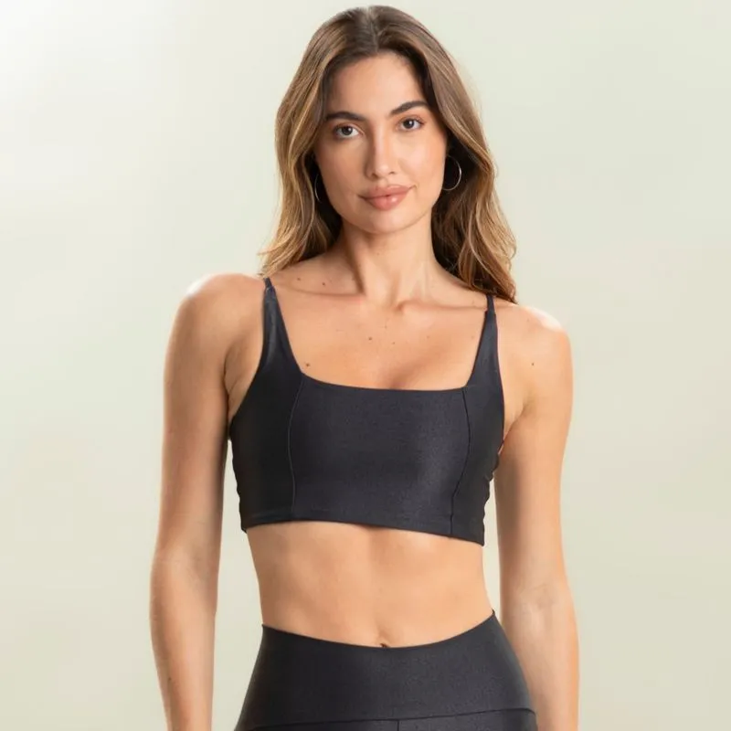 Top Square Slim Glow Vivame Preto/G