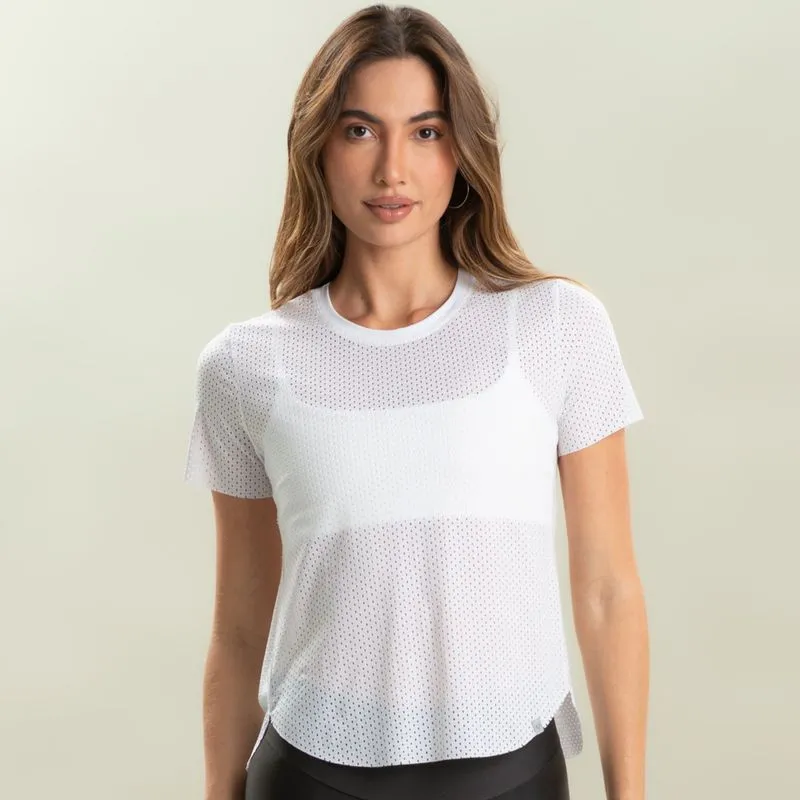 Camiseta Tela Crop Pulse Vivame Branco/P