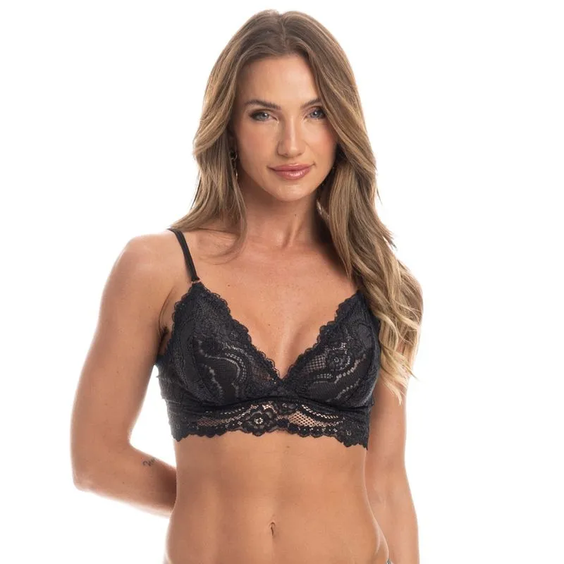 Sutiã Em Renda Jade Preto/44