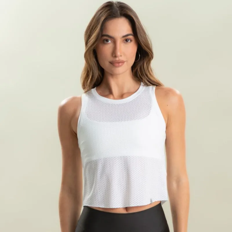 Regata Tela Crop Pulse Vivame Branco/P