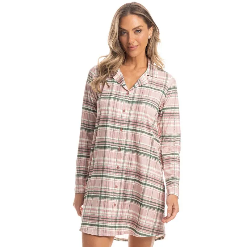 Camisão Curto Abotoado Laura Verde/M