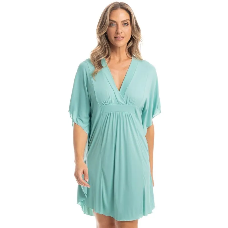 Kaftan Feminino Curto Ana Azul/M