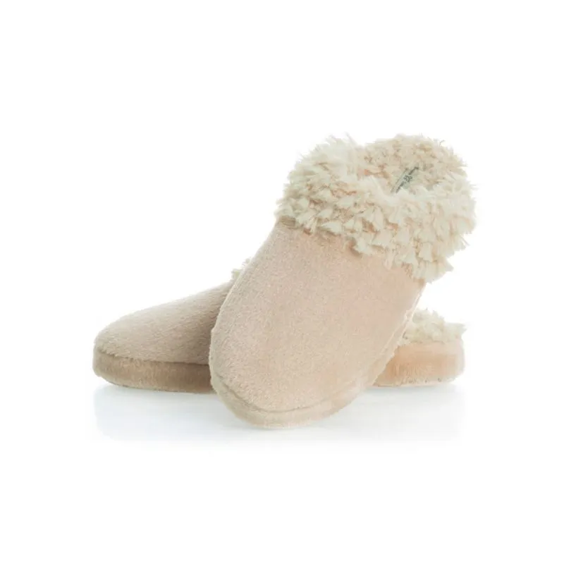 Chinelo Feminino Com Pelo Bela Soft Bege/34