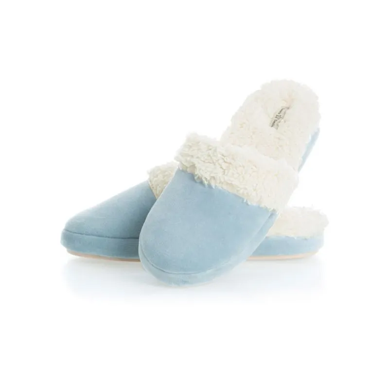 Chinelo Em Plush Raquel Colors Azul-2/38