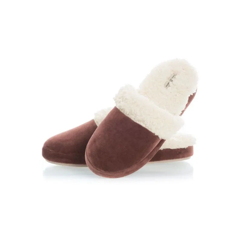 Chinelo Em Plush Raquel Colors Marrom/40