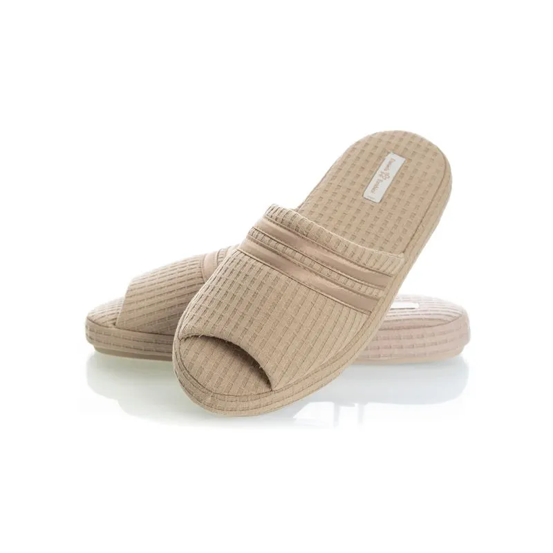 Chinelo Aberto Liss Piquet Bege/34