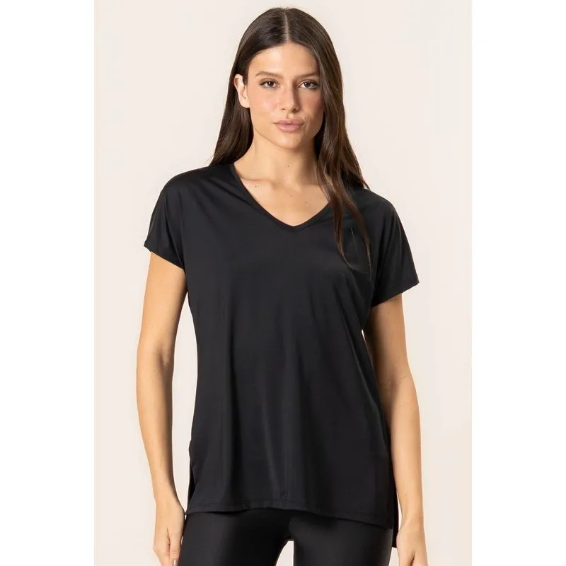 Camiseta Decote V Basic Pulse Vivame Preto/GG