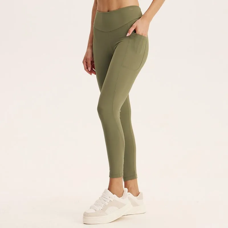 Calça Legging Comfort Shape Com Bolso Core Vivame Verde/GG