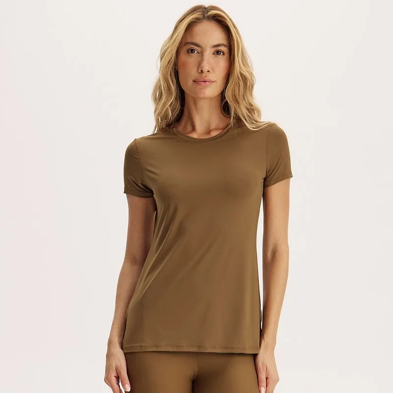 Camiseta Feminina Pulse Lunge Vivame Marrom/GG