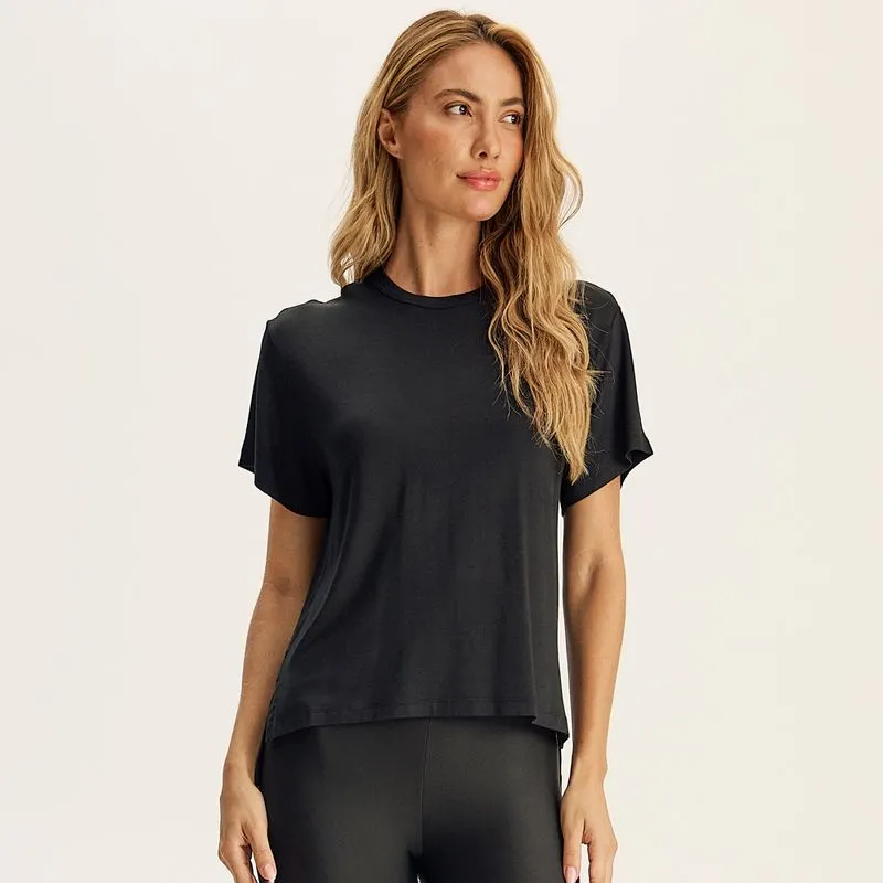 Camiseta Feminina Modal Softblend Vivame Preto/P