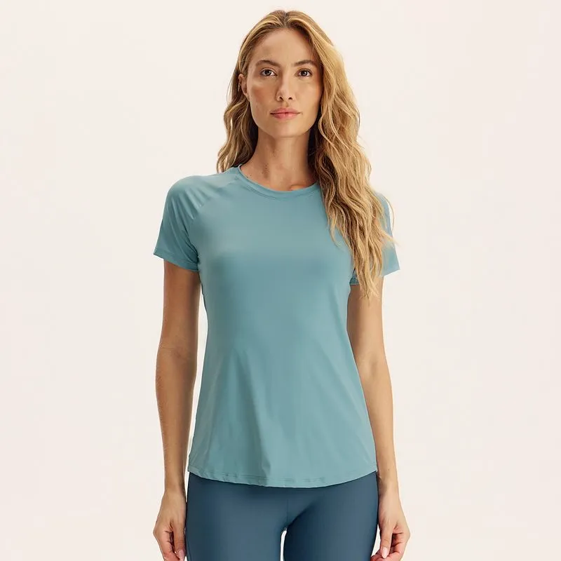 Camiseta Feminina Raglan Agile Vivame Azul/M