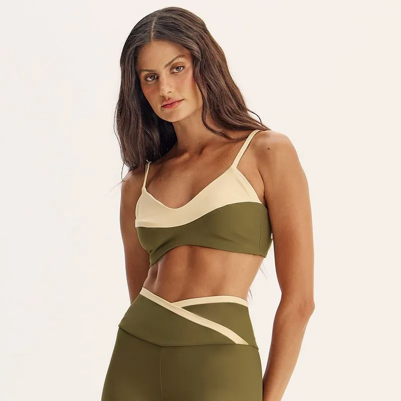 Top V Alcinha Powerline Vivame Verde/P
