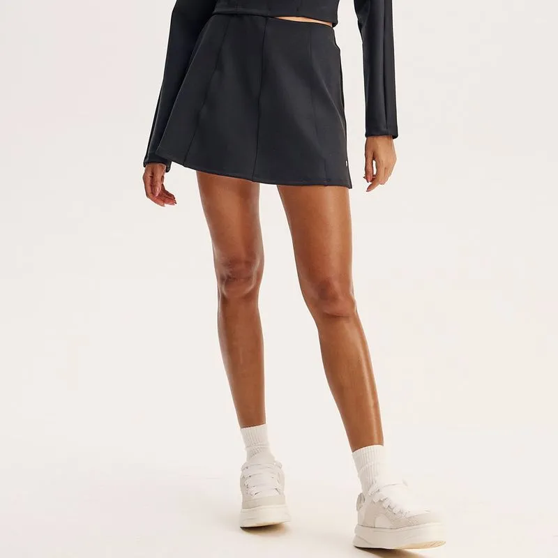Short Saia Evasê Neofit Align Vivame Preto/G