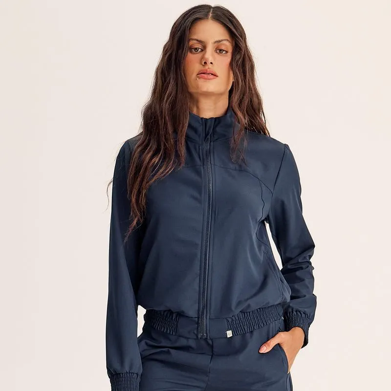Jaqueta Corta Vento Com Bolsos Elite Vivame Azul Marinho/G