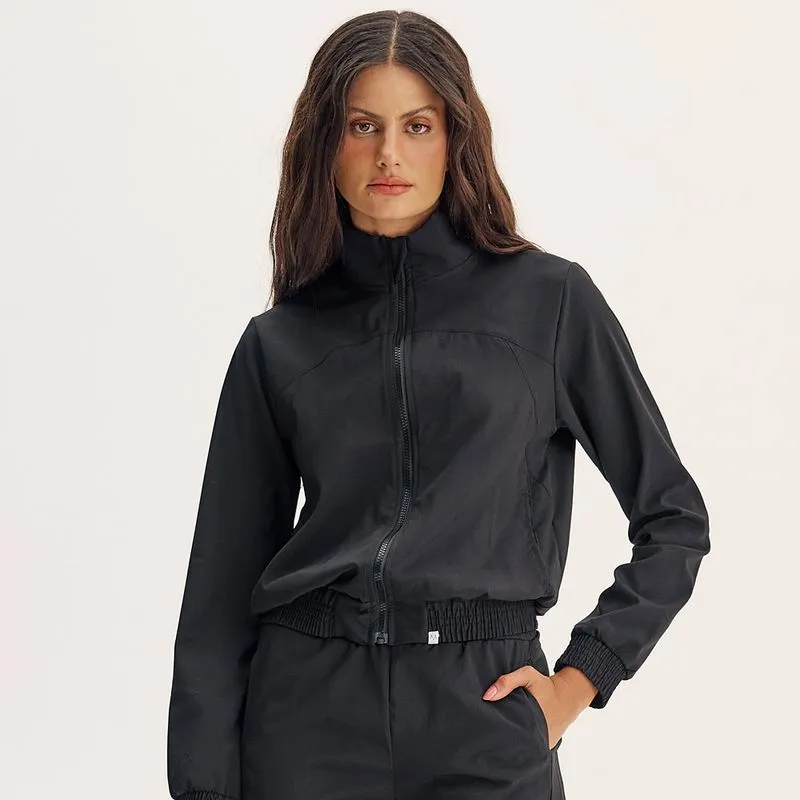 Jaqueta Corta Vento Com Bolsos Elite Vivame Preto/M