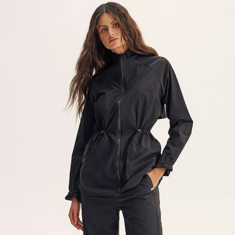 Parka Alongada Com Bolso Flex Vivame Preto/P