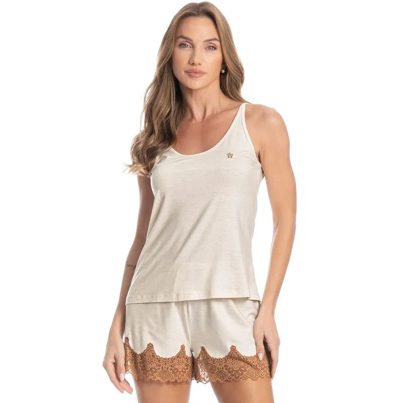 Short Doll Com Renda Dolce Branco/GG
