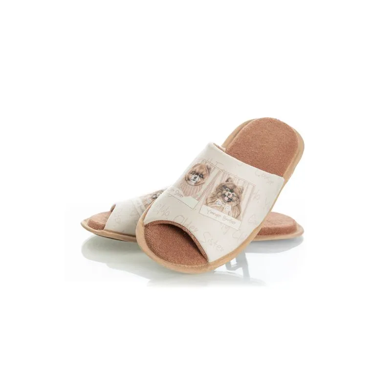 Chinelo Aberto Em Atoalhado Moka Marrom/39