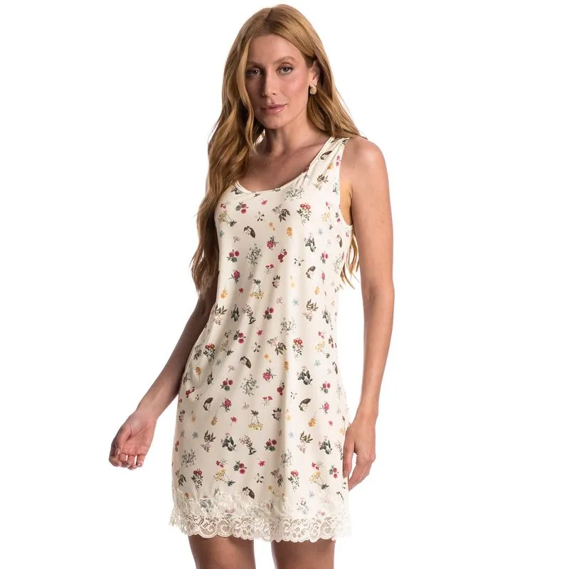 Camisão Feminino Regata Luisa Rosa/GG