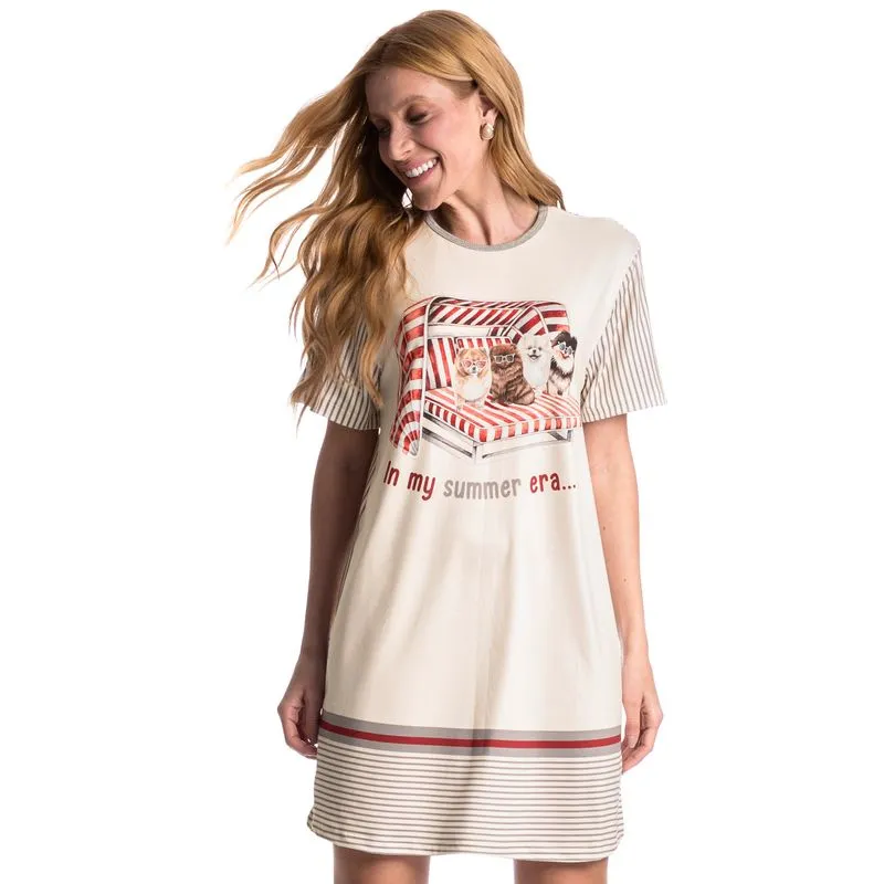 Camisão Lyla Summer Branco/G