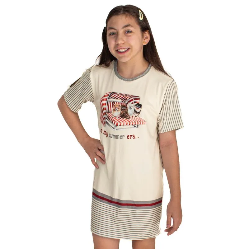 Camisão Infantil Lyla Summer Branco/04