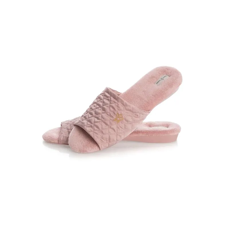 Chinelo Em Atoalhado Flor Aberto Rosa/36