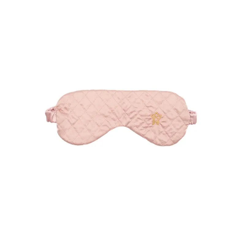 Máscara Para Dormir Em Cetim Flor Rosa/TU