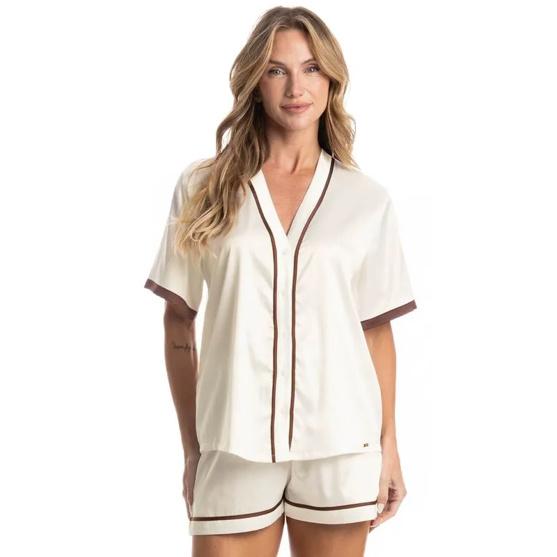 Pijama Curto Americano Lia Branco/P
