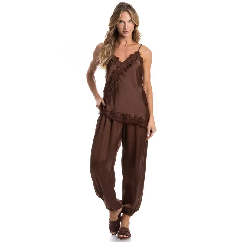Conjunto Longo Liz Marrom/M