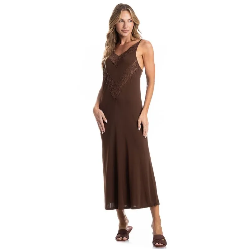 Camisola Midi Liz Marrom/G