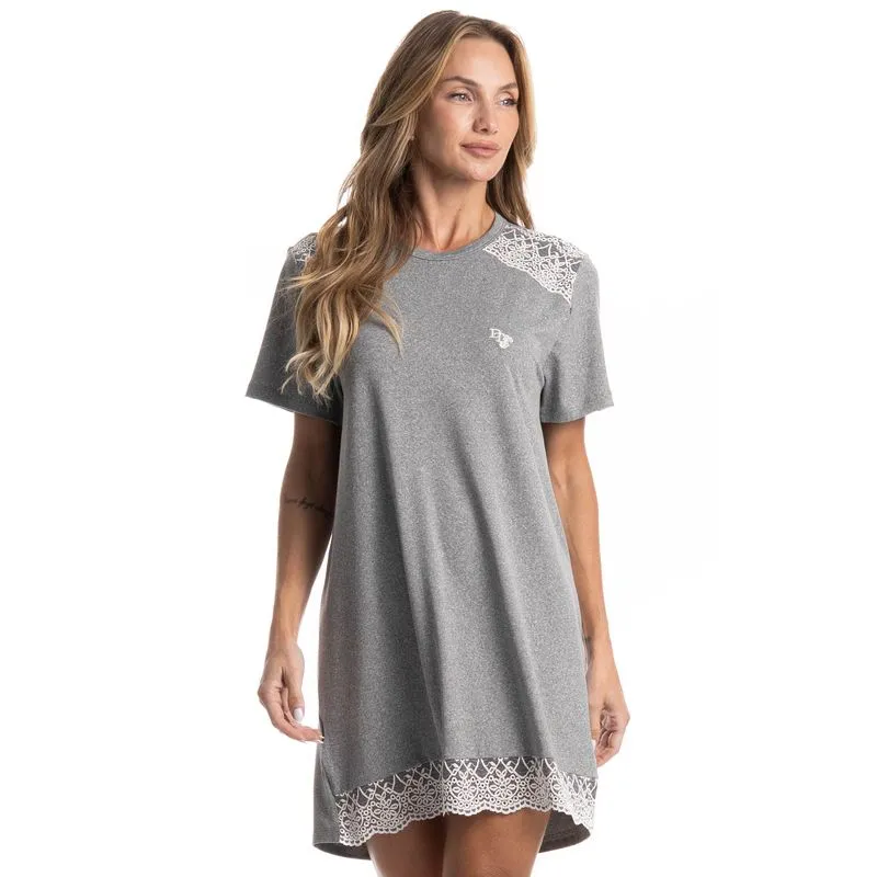 Camisão Curto Erica Cinza/GG